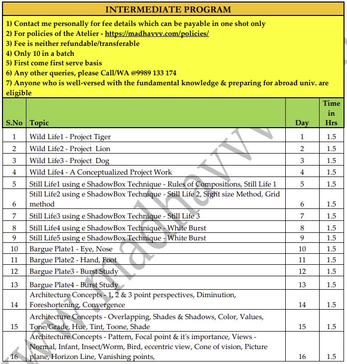 Intermediate Program